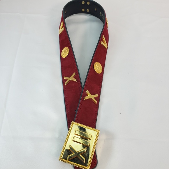 ESCADA RED VELVET BELT